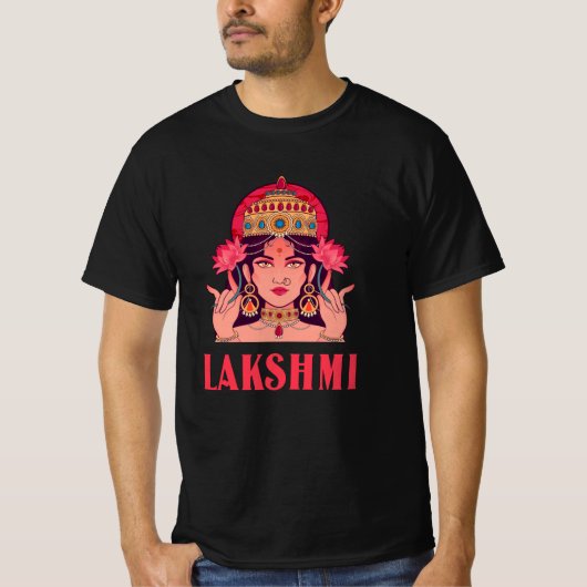 Lakshmi is de godin van het geluk t-shirt (Voorkant)