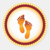 Lakshmi mata per ronde sticker (Voorkant)