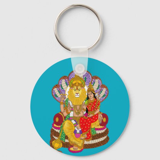 Lakshmi Narasimha Keychain (Voorkant)