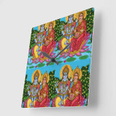 Lakshmi Narayan Clock Vierkante Klok (Hoek)