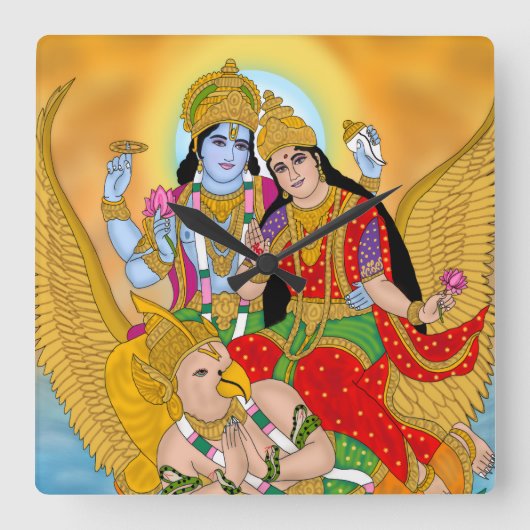Lakshmi Narayan Klok – Goddelijke wanddecoratie & (Voorkant)
