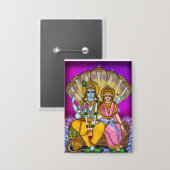 Lakshmi Narayan-knop Button (Voorkant / Achterkant)