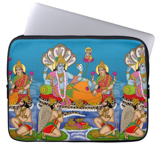 Lakshmi Narayan Laptop Cover Laptop Sleeve (Voorkant)