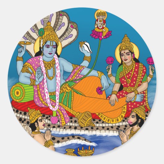 Lakshmi Narayan Sticker (Voorkant)