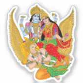 Lakshmi Narayan Sticker – Divine Spiritual Sticker (Voorkant)