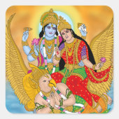 Lakshmi Narayan Sticker – Divine Spiritual Sticker (Voorkant)