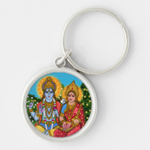 Lakshmi Narayan Sticker Sleutelhanger