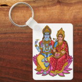 Lakshmi Narayan Sticker Sleutelhanger (Voorkant)