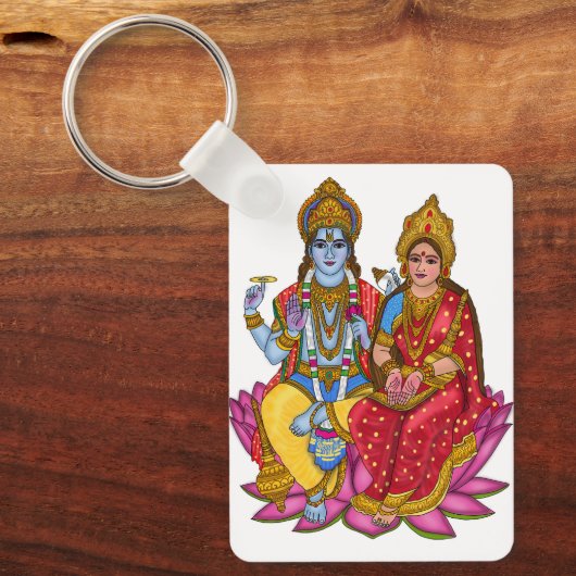 Lakshmi Narayan Sticker Sleutelhanger (Voorkant)