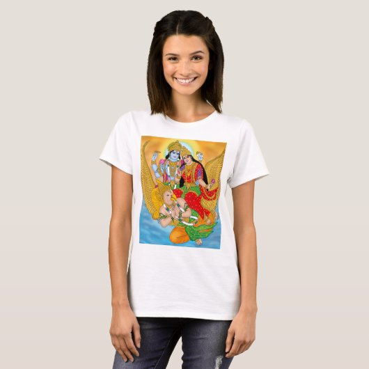 Lakshmi Narayan T-Shirt – Divine Casual Wear (Voorkant volledig)