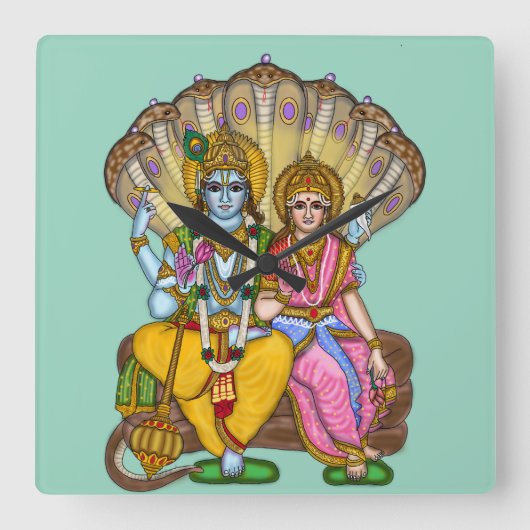 Lakshmi Narayan Wandklok (Voorkant)