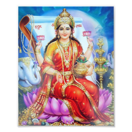Lakshmi Print (8 x 10 inch) - versie 1 Foto Afdruk (Voorkant)