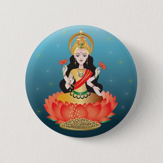 Lakshmi Ronde Button 5,7 Cm (Voorkant)