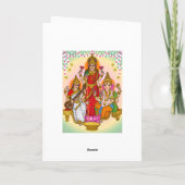 Lakshmi Saraswati Ganesha  Kaart (Achterkant)