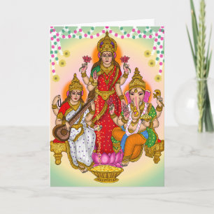 Lakshmi Saraswati Ganesha Kaart