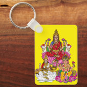 Lakshmi Saraswati Ganesha Keychain (Voorkant)