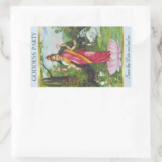 Lakshmi sparen-de-Datum Sticker (Tas)