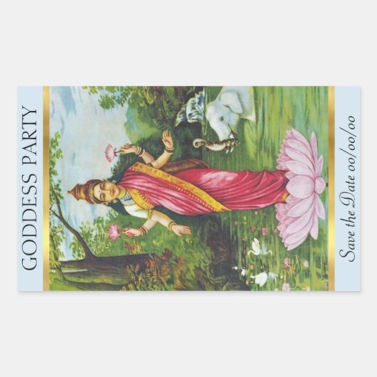 Lakshmi sparen-de-Datum Sticker (Voorkant)