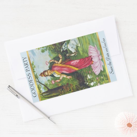 Lakshmi sparen-de-Datum Sticker (Envelop)