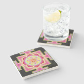 Lakshmi yantra stone onderzetter (Zijkant)