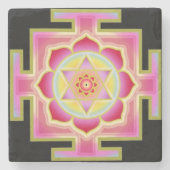 Lakshmi yantra stone onderzetter (Voorkant)