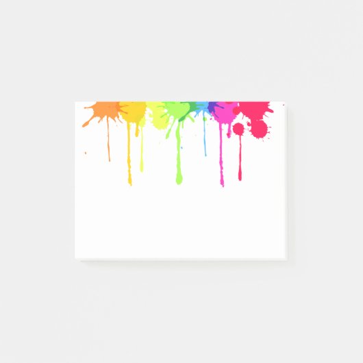 Lala 585; Paint Splatter Post ITS. Post-it® Notes (Voorkant)