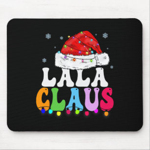 Lala Claus Grappige Xmas Familie Matching Oma Chri Muismat