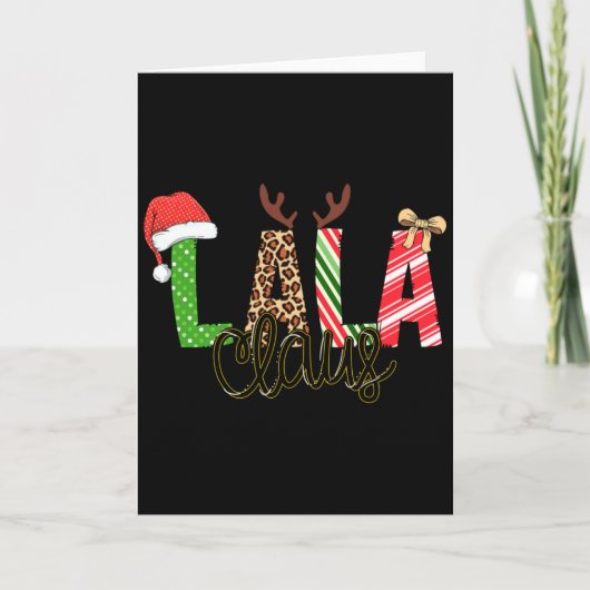 Lala Claus Xmas Happy Family New Santa Claus Chris Kaart (Voorkant)