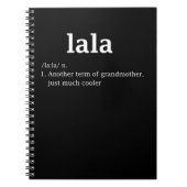 Lala Definition Funny Grandma Moederdag Vrouwen Notitieboek (Voorkant)