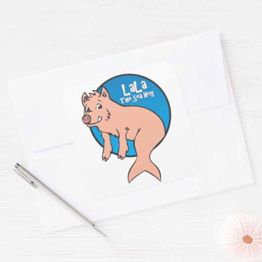LaLa: Het Zee Hog: Sticker (Envelop)