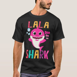 Lala Shark Funny Mothers Day Gift For Women Mom T-shirt