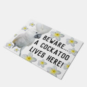 Lala The Cockato Beware of Cockatau Doormat Deurmat (Schuin)