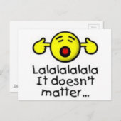 lalal is niet Citaat van belang Briefkaart (Voorkant / Achterkant)