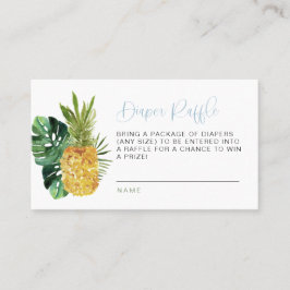 LALANI Blue Luau Tropische Luier Raffle Kaart Plaatskaartje