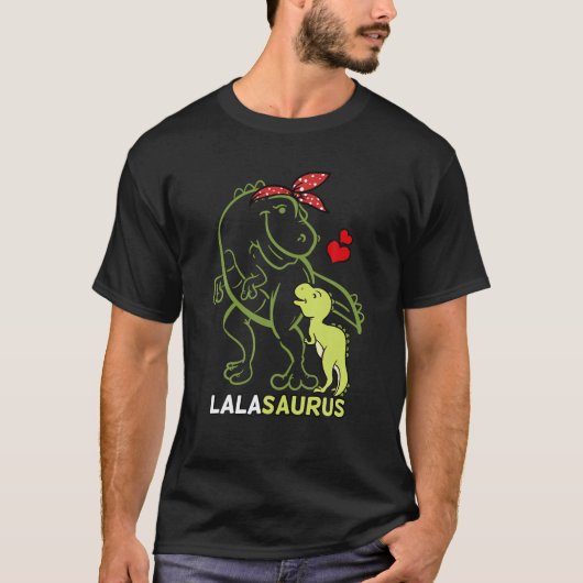 Lalasaurus Lala Tyrannosaurus Dinosaur Baby Moeder T-shirt (Voorkant)