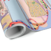 LALATOWN Shopping Day Wrapping Paper 1 Cadeaupapier (Rol Hoek)