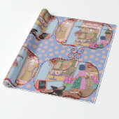 LALATOWN Shopping Day Wrapping Paper 1 Cadeaupapier (Uitgerold)