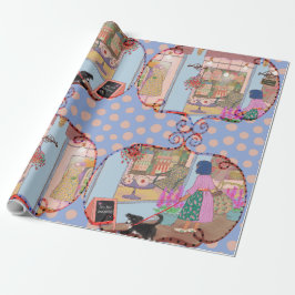 LALATOWN Shopping Day Wrapping Paper 1 Cadeaupapier