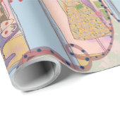 LALATOWN Shopping Day Wrapping Paper 2 Cadeaupapier (Rol Hoek)