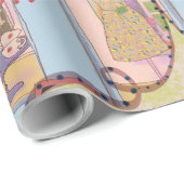LALATOWN Shopping Day Wrapping Paper 4 Cadeaupapier (Rol Hoek)