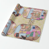 LALATOWN Shopping Day Wrapping Paper 4 Cadeaupapier (Uitgerold)
