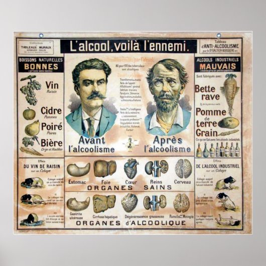 L'Alcool Voila l'Ennemi #1 Poster (Voorkant)