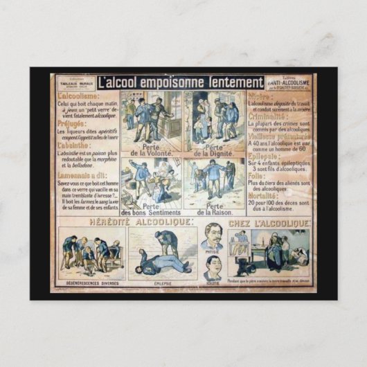 L'Alcool Voila l'Ennemi #2 Briefkaart (Voorkant)