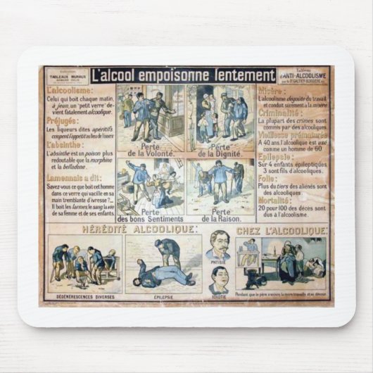 L'Alcool Voila l'Ennemi #2 Muismat (Voorkant)