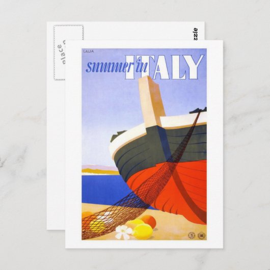 Lalia Summer in Italië Briefkaart (Voorkant / Achterkant)