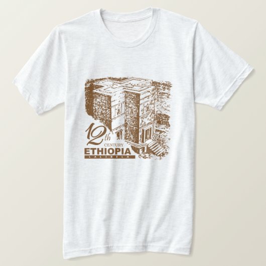 Lalibela Ethiopië Orthodox T-shirt (Design voorkant)