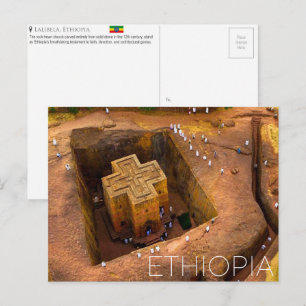 Lalibela, Ethiopië Reisansichtkaart Briefkaart