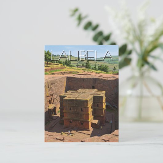 Lalibela Rock Churches Ethiopië Briefkaart (Staand voorkant)