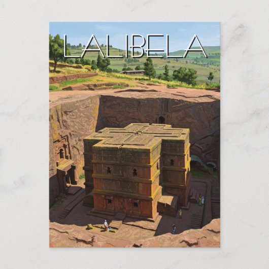 Lalibela Rock Churches Ethiopië Briefkaart (Voorkant)