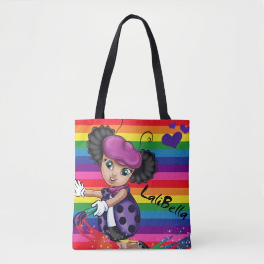 LaliBella " Dare 2b Different" Canvas tas (Voorkant)